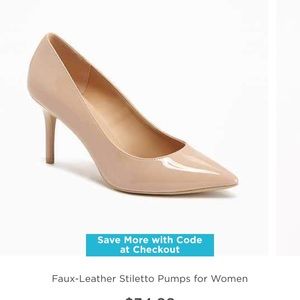 NWOT Old Navy nude stiletto Sz. 10